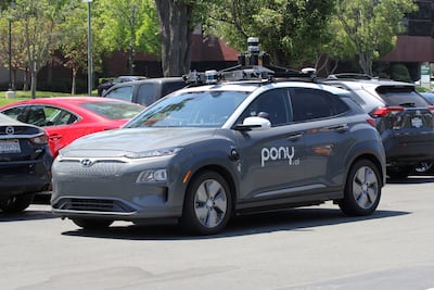 FILE PHOTO: A vehicle equipped with Pony. ai's self-driving technology is parked at the company's office in Fremont, California, U. S. June 17, 2021. REUTERS / Nathan Frandino / File Photo