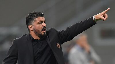 Gennaro Gattuso will take charge of AC Milan for the 49th time when they face Real Betis in the Europa League on Thursday. Reuters