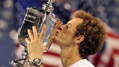 Murray won the US Open, his first Grand Slam title, in New York on September 10, 2012. AFP
