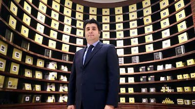 Bilal Kurjieh, general manager of Patchi factory at the Patchi store in Dubai Mall in Dubai. Pawan Singh / The National