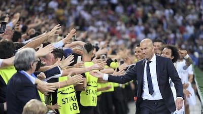 Zidane began his run of Champions League successes in 2016 when his side beat city rivals Atletico Madrid in Milan. Stuart Franklin / Getty Images
