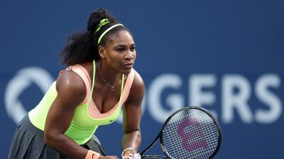 Serena Williams shown during her quarter-final win over Roberta Vinci on Friday at the WTA Canadian Open in Toronto. Vaughn Ridley / Getty Images / AFP / August 14, 2015