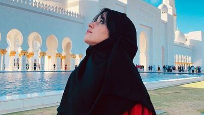 Camila Cabello at the Sheikh Zayed Grand Mosque. Instagram / Camila Cabello