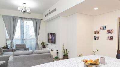 The living and dining space