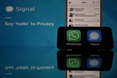 Since WhatsApp's new privacy policy was announced, secure messaging app Signal is topping download lists on the Apple Store and Google Play. AFP