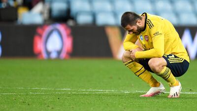 Arsenal's Sead Kolasinac following the final whistle. AP