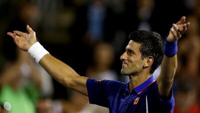 Novak Djokovic needed just 55 minutes to win his first-round match.