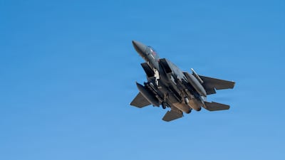 A US F-15. The fighter jets typically fly with two pilots. Photo: USAF