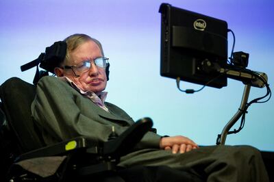 The late Professor Stephen Hawking was renowned for his research into black holes. Justin Tallis / AFP