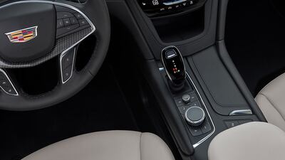 The XT5's gearstick set up shows a minimalist design ethic