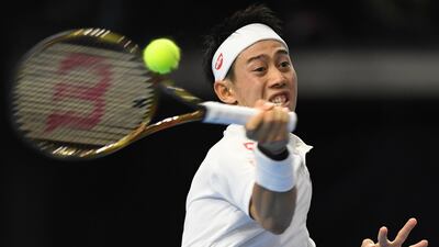 Kei Nishikori had to dig deep before overcoming Benoit Paire at the Japan Open. AFP