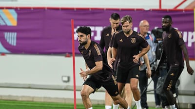 Ilkay Gundogan on the run. AFP