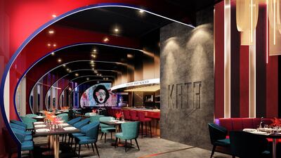 Japanese restaurant Kata overlooks The Dubai Fountain. Photo: Kata