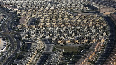 Above, newly built residential villas on the outskirts of Dubai. Chris Ratcliffe / Bloomberg