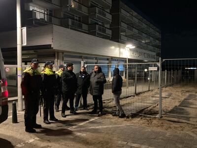 The Atlantic Hotel outside The Hague, where Syrian refugees are housed. Thomas Harding / The National