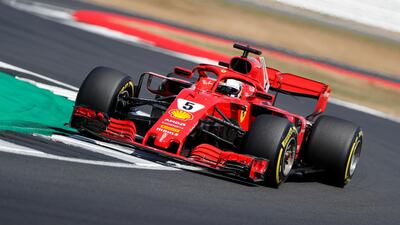 Formula One F1 - British Grand Prix - Silverstone Circuit, Silverstone, Britain - July 7, 2018 Ferrari’s Sebastian Vettel during qualifying Action Images via Reuters/Matthew Childs