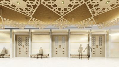 Plans of the temple that will accommodate 1,500 worshippers. Photo: Hindu temple, Jebel Ali