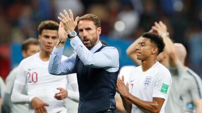 Gareth Southgate and his England players face the task of building on their unexpected run to the semi-finals of World Cup 2018. AP Photo