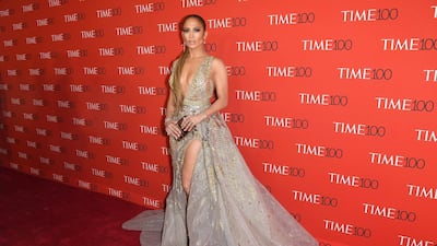 Jennifer Lopez, in Zuhair Murad, attends the Time 100 Gala on April 24, 2018 in New York City. AFP