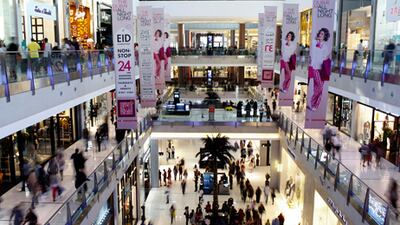 During the Eid holiday last year, Dubai malls opened around the clock for two days of the four-day weekend, with consumers flocking to the world's biggest shopping centre, the Dubai Mall, above. Sarah Dea / The National
