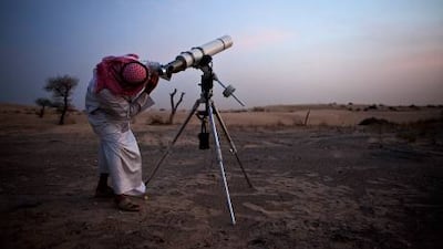 Looking for the moon. Ramadan could start on Saturday, July 21 says one astronomer. Galen Clarke/The National