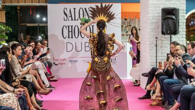 French dancer Josephine Baker inspired this dress, created by chef Julian Jacob and designed by Deanthe Somaiah