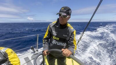 Bouwe Bekking and Team Brunel are third overall through six of the nine 2014/15 Volvo Ocean Race legs. Sander van der Borch / Team Brunel / Volvo Ocean Race