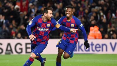 2) Lionel Messi (Barcelona) 30 goals in 35 games. Golden Shoe points: 60. Getty