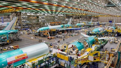 Boeing 777 freighters and 777X are assembled at the Everett production centre in Washington. AFP