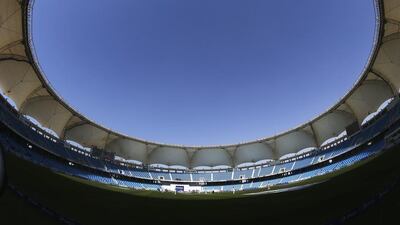 A general view of Dubai International Cricket Stadium during the first day of the first Test between Pakistan and Australia. Ryan Pierse / Getty Images