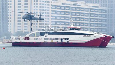 All branches of the Armed Forces participated, including the Quick Reaction Force of the Presidential Guard, supported by the UAE Joint Aviation Command, the Navy, the Air Force, Air Defence and the Army. Antonie Robertson / The National