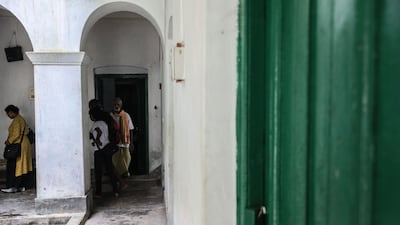 Residents have special prayers three times a day. The building has an office and small quarters for its priests. EPA