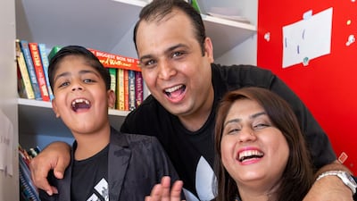 Ayaan with his father Dr Tariq Farhad and mother Moomal Tariq.