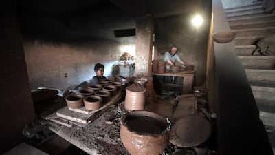 According to the owners of the workshop, they use clay brought from Aswan in upper Egypt (1,000km south of Cairo).
