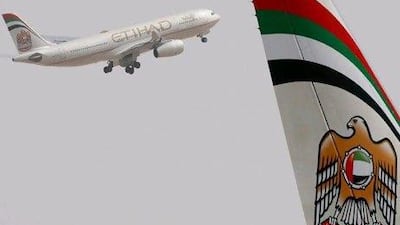 Etihad announced a net profit of US$14 million for 2011. Andrew Parsons / The National
