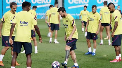 Lionel Messi on the ball. EPA