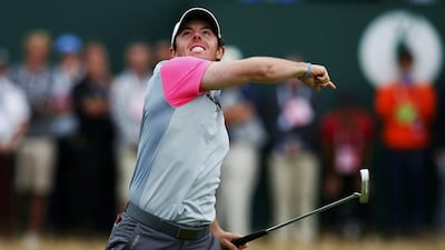 Rory McIlroy joined Tiger Woods and Jack Nicklaus as the only golfers to win three major titles before turning 26 years old. Cathal McNaughton / Reuters