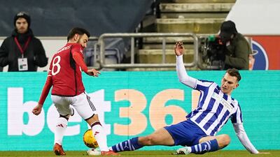 Midfielder, on loan from Scottish side Celtic, made a few biting tackles but barely touched Fernandes when United’s captain went down to win soft penalty, although didn’t need to go to ground and make challenge. AP