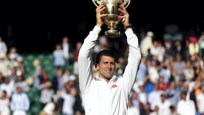 2014 Wimbledon final: The first Wimbledon final played between the two. Djokovic prevailed in an epic duel lasting three hours and 56 minutes to clinch his second title at the All England Club. AFP