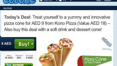 Group buying or daily deals sites such as Cobone.com typically sell discount vouchers for goods and local services and email offers daily to subscribers.