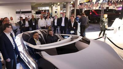 The Bosch stand at the CES trade show in Las Vegas. The German company has developed a computer that uses artificial intelligence to enable a car to learn how to deal challenging traffic environments. Steve Marcus / Reuters