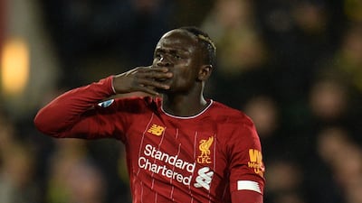 Liverpool's Sadio Mane celebrates. EPA