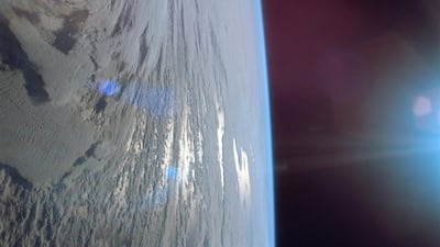 Earth as the Apollo 11 mission heads to the moon. NASA / AP