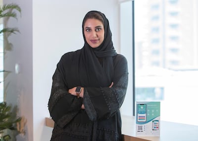 Marwa Al Mansoori, founder of the Malena plastic surgery app. Leslie Pableo for The National.