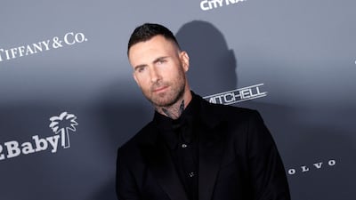 US singer Adam Levine fronts the band Maroon 5, which will perform in Abu Dhabi this summer. AFP