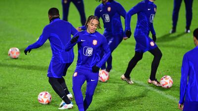 Xavi Simons, 19, has impressed during his short stay at PSV Eindhoven enough to earn a call up to the Netherlands squad. EPA