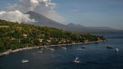 The eruption disrupted travel plans for thousands. Made Nagi / EPA