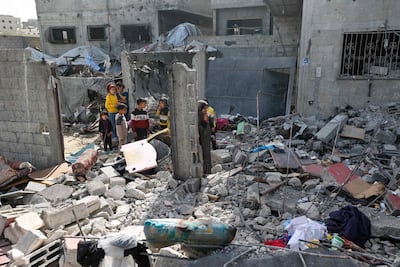 King Abdullah used the devastating impact of the war in Gaza as a 'painful example' of peace being necessary to help the disabled. AFP