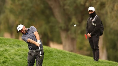 England's Andy Sullivan hit a final round off 71 to finish in second place. AFP