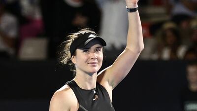 Elina Svitolina of Ukraine waves to the crowd after defeating Emma Raducanu of Great Britain. Photosport